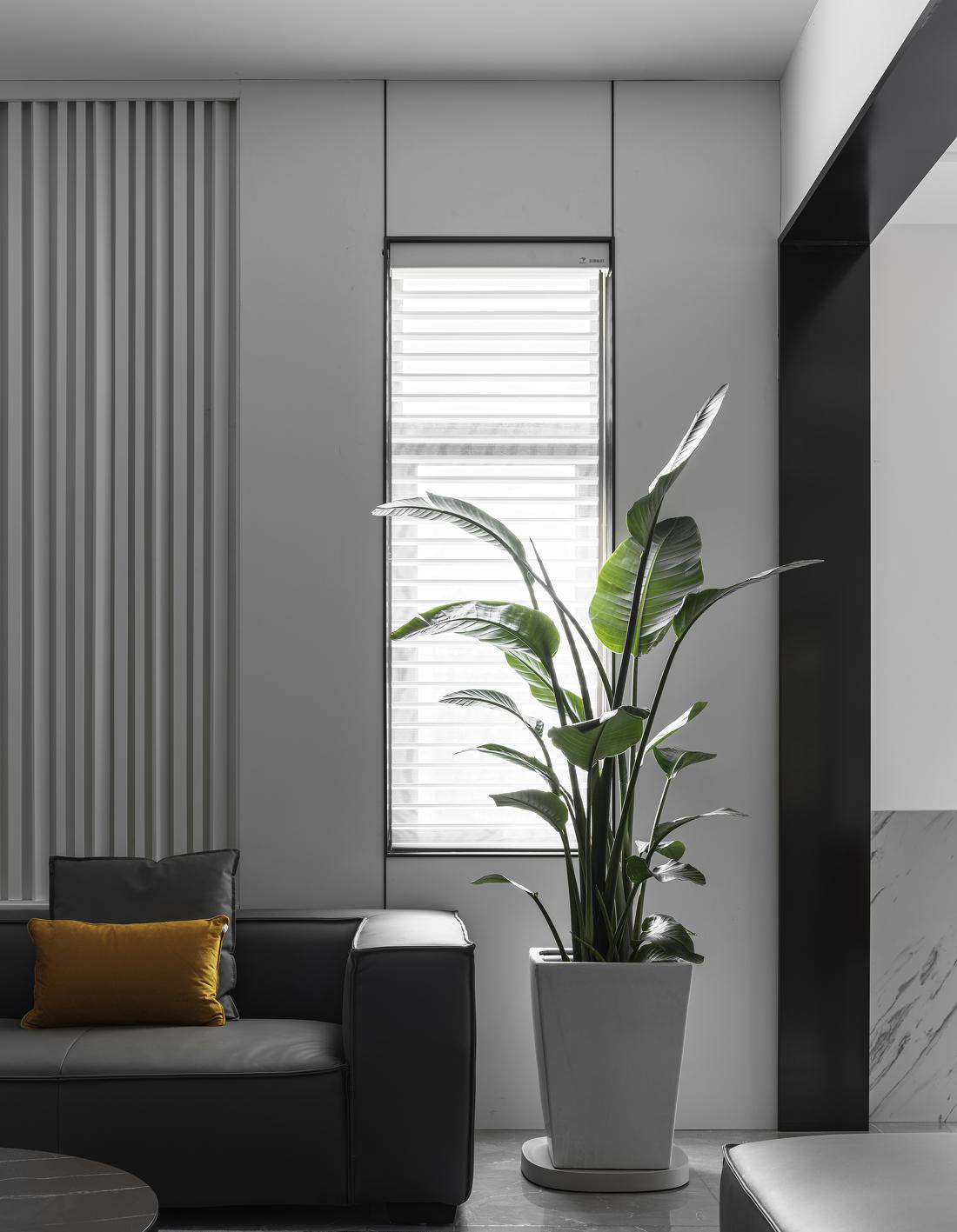 黑白灰的现代气质 · 西厨区与休闲区的完美融合-10