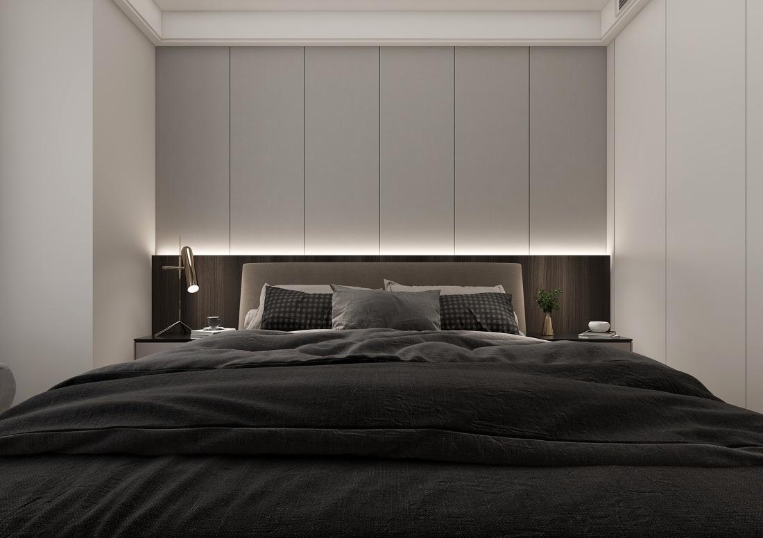 现代风 108m²灰色调极简之家-9