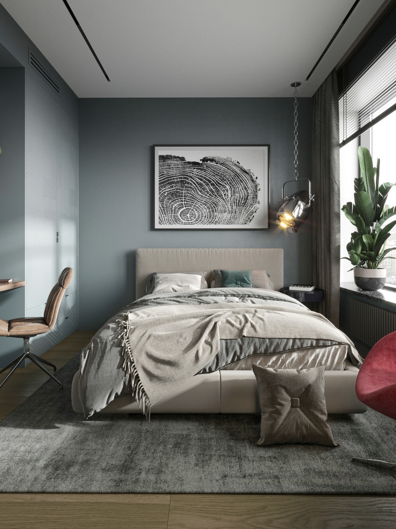 113㎡ 简约风公寓设计-13