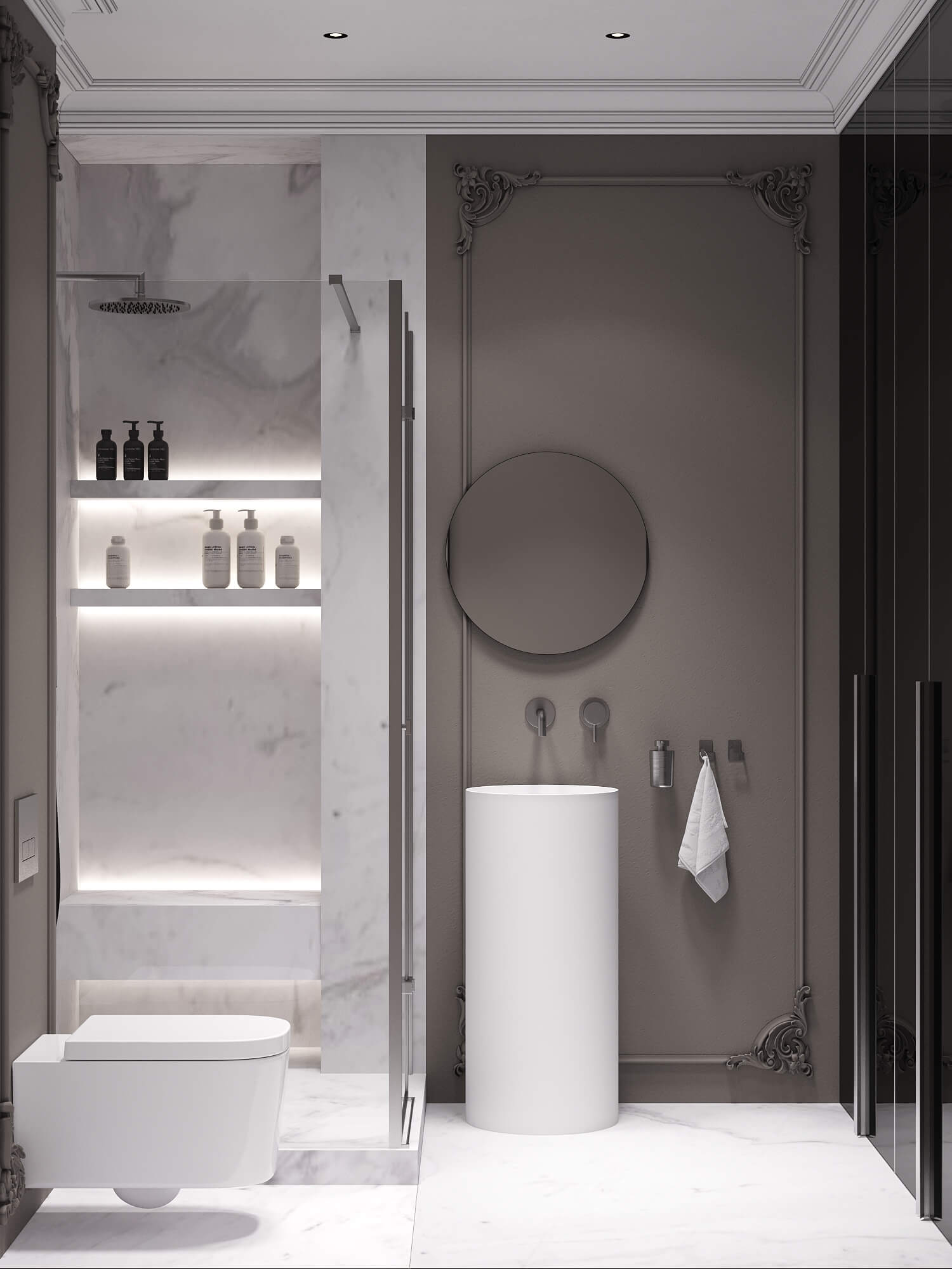 90㎡高级灰色系公寓设计 至素至简，气质非凡！-38