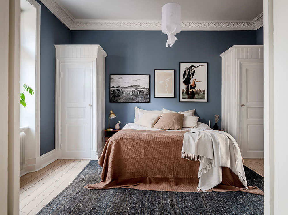 蓝色与白色的典雅公寓 | 哥德堡的瑞典设计之美-4