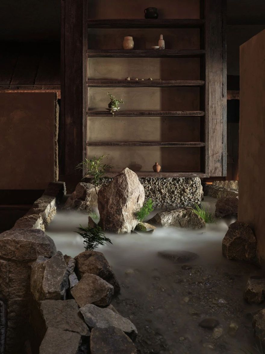 深圳湾万象城元古雲境餐厅,杭州灵隐寺元古觀山丨中国杭州丨无之设计-60