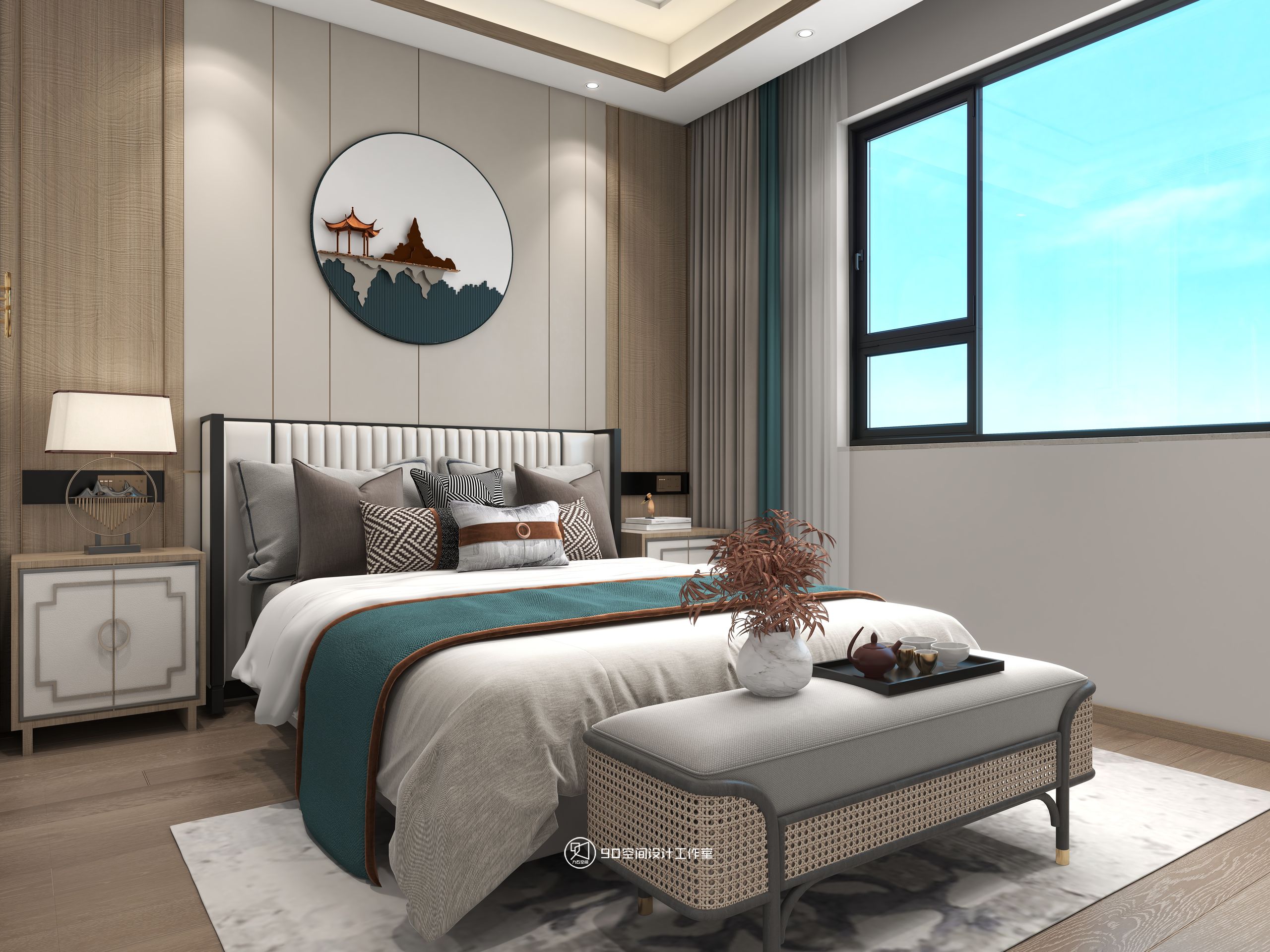 西楼别序新中式风格丨90 空间设计-38