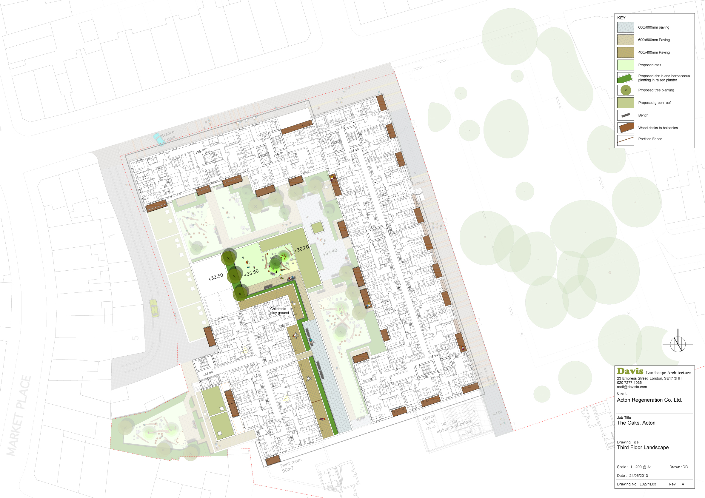 伦敦西区混合开发景观设计-18