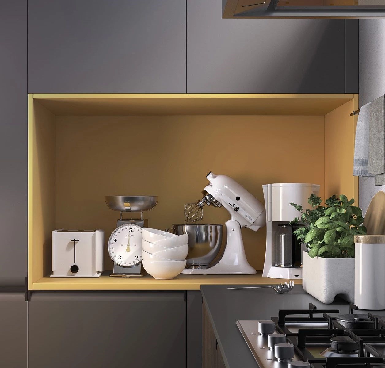 厨房玩转高级灰 大牌橱柜新系列点评-78