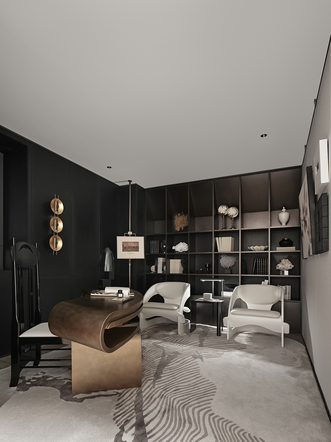 中海大连十里观澜复式丨中国大连丨深圳共向设计（室内）,深圳共向美学（软装）-76