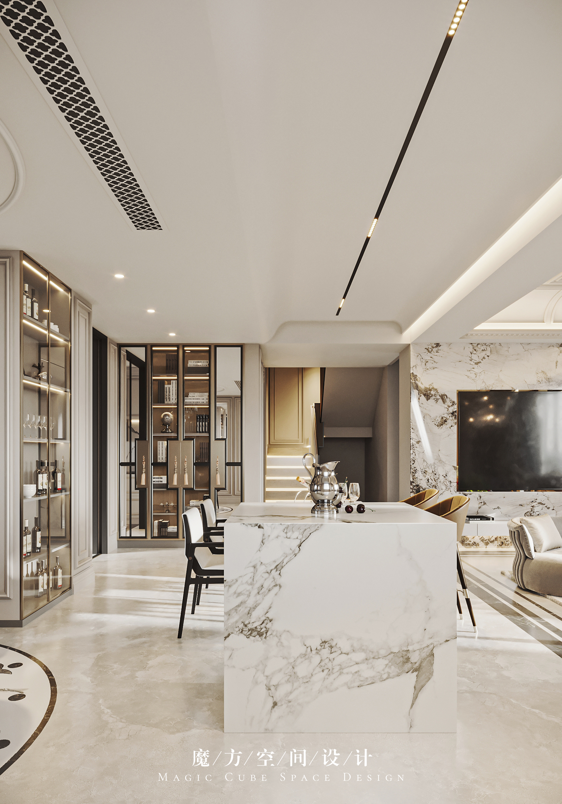北京•法式复古别墅项目丨中国北京丨魔方空间设计-17
