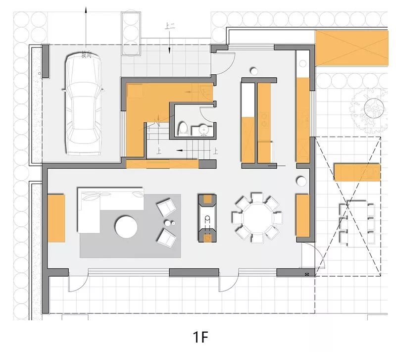 150 万打造现代极简别墅,滑梯藏匿童趣空间-112