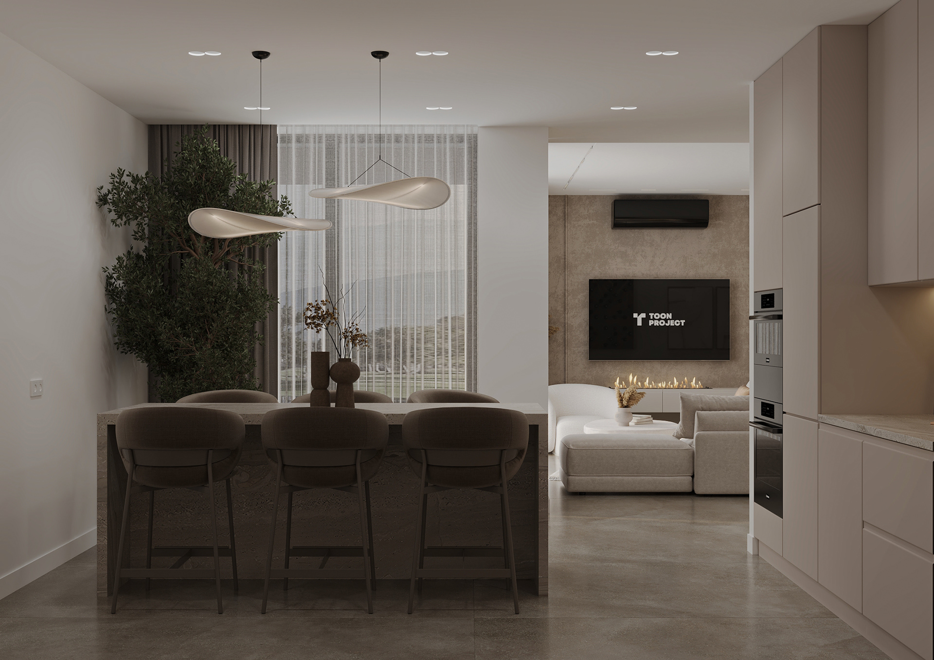 Scandinavian private house interior design-19