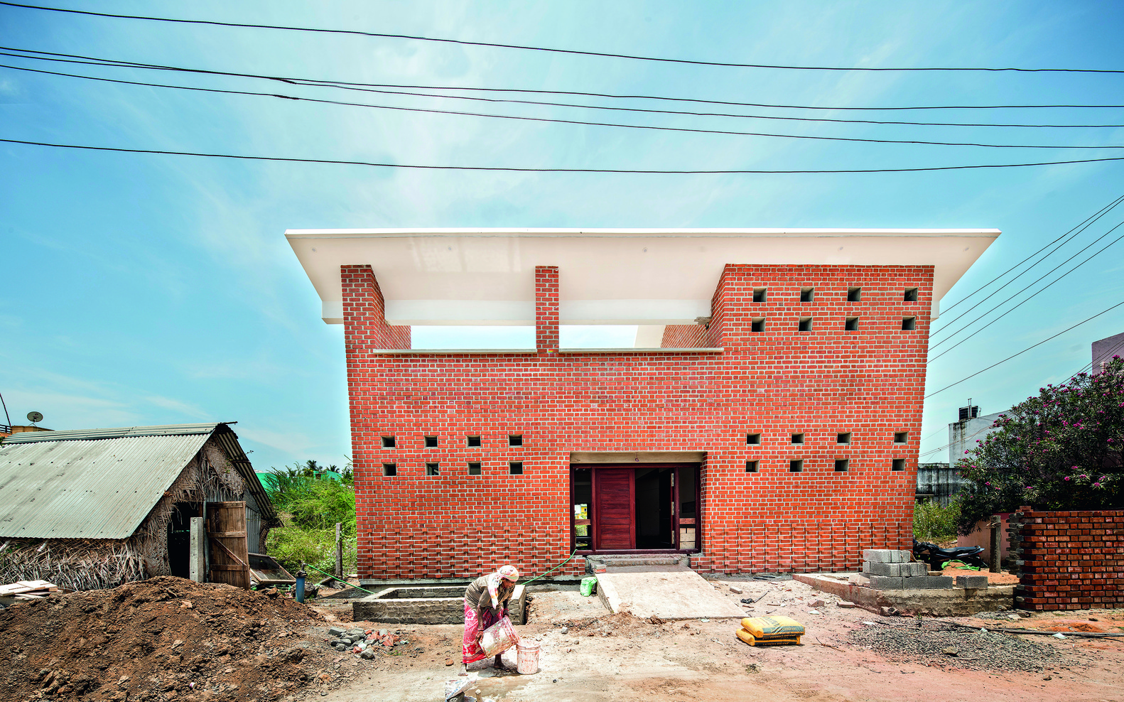 印度 Nandalal Sewa Samithi 图书馆丨Anupama Kundoo Architects-8