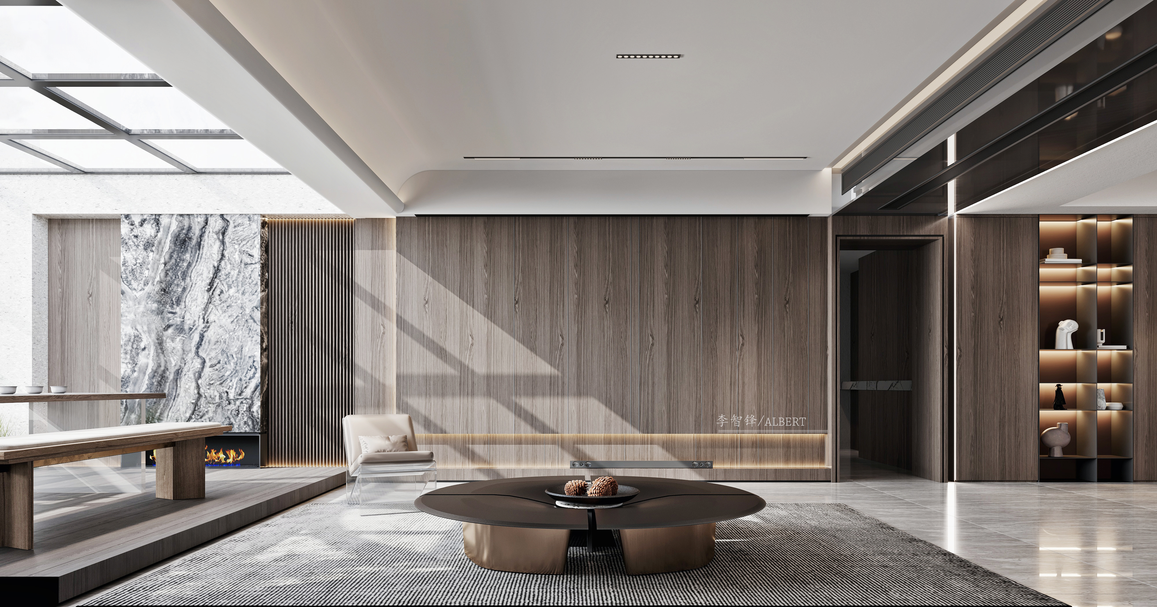 简约暗色调空间设计-3