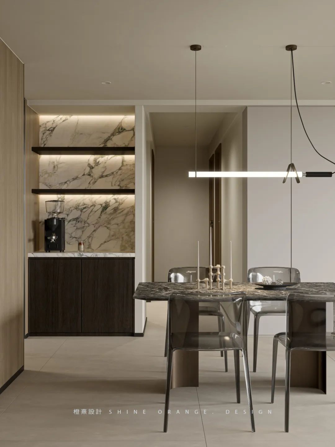 清夜无尘 月色如银 · 110㎡现代极简主义住宅丨中国宁波丨橙熹设计-24