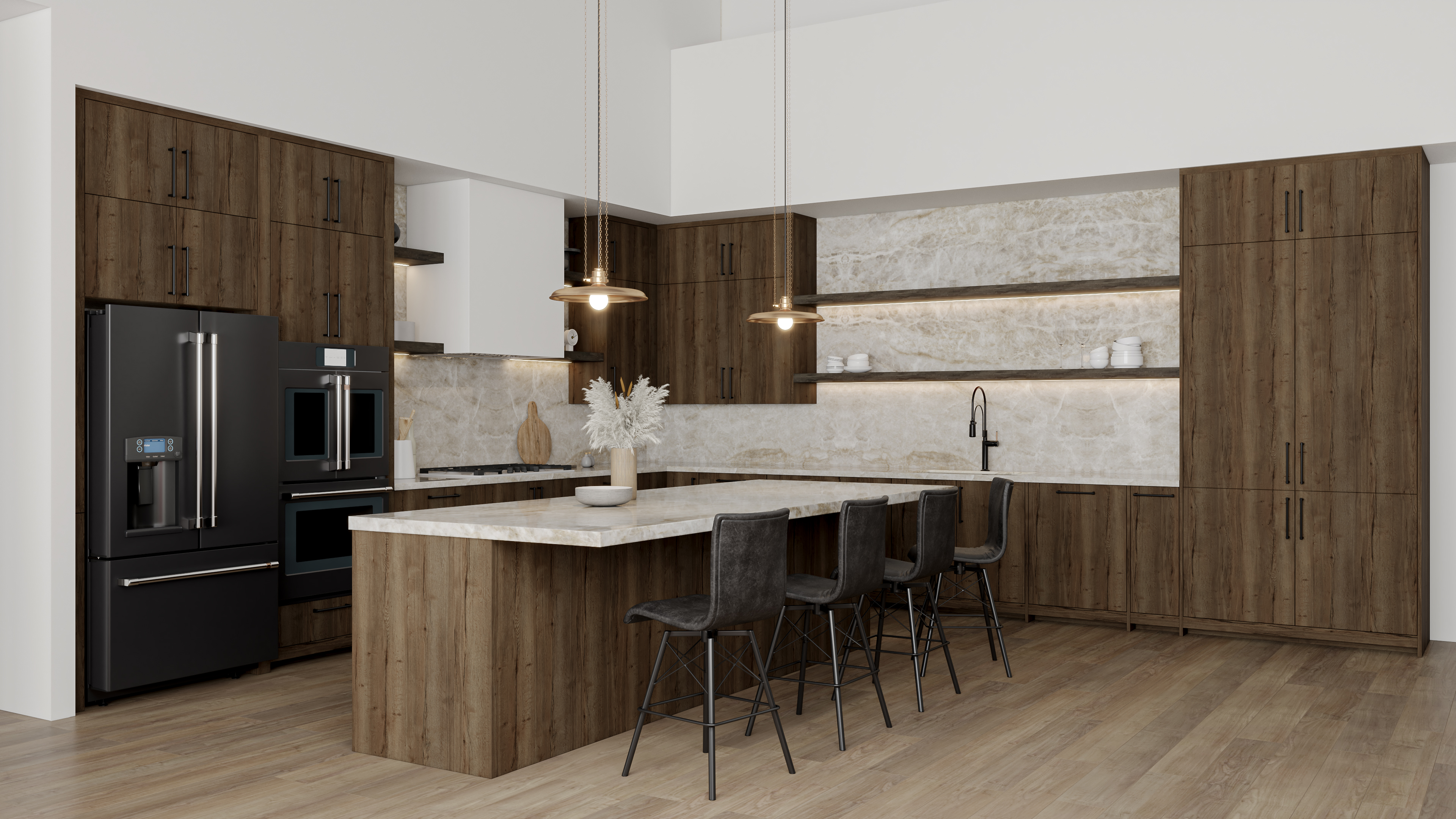 现代山地风格厨房丨美国-4