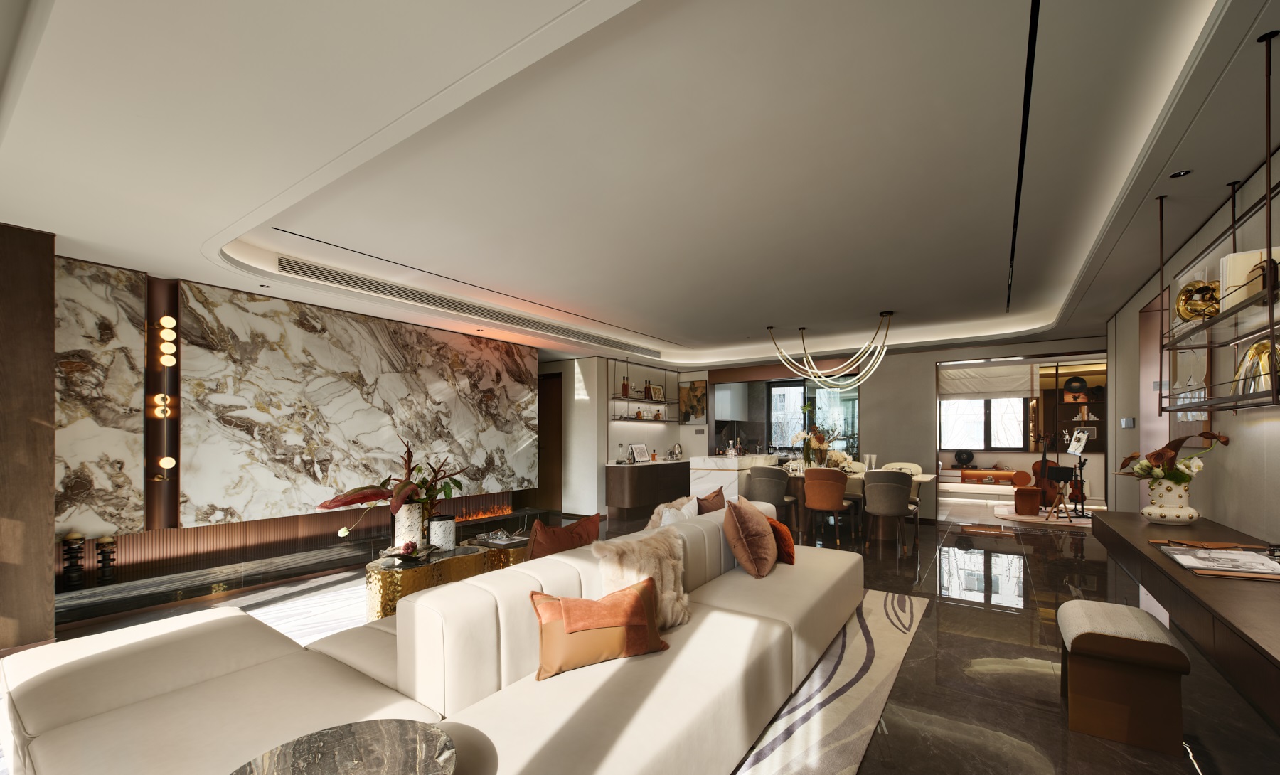 180㎡现代轻奢风丨高迪设计-6