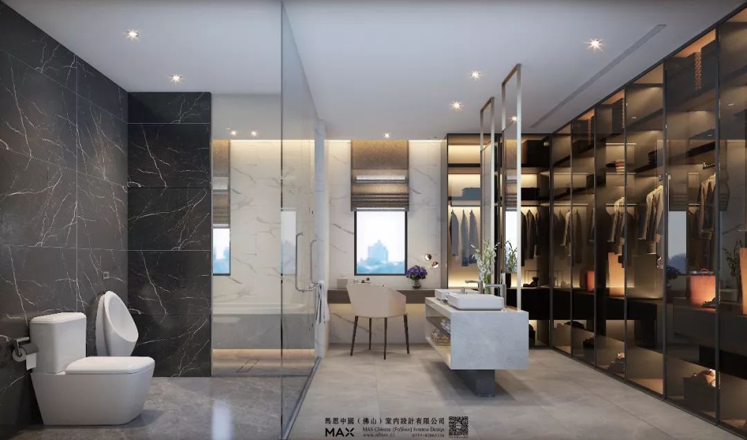 湖景花苑别墅 | 现代轻奢的人居美学-24