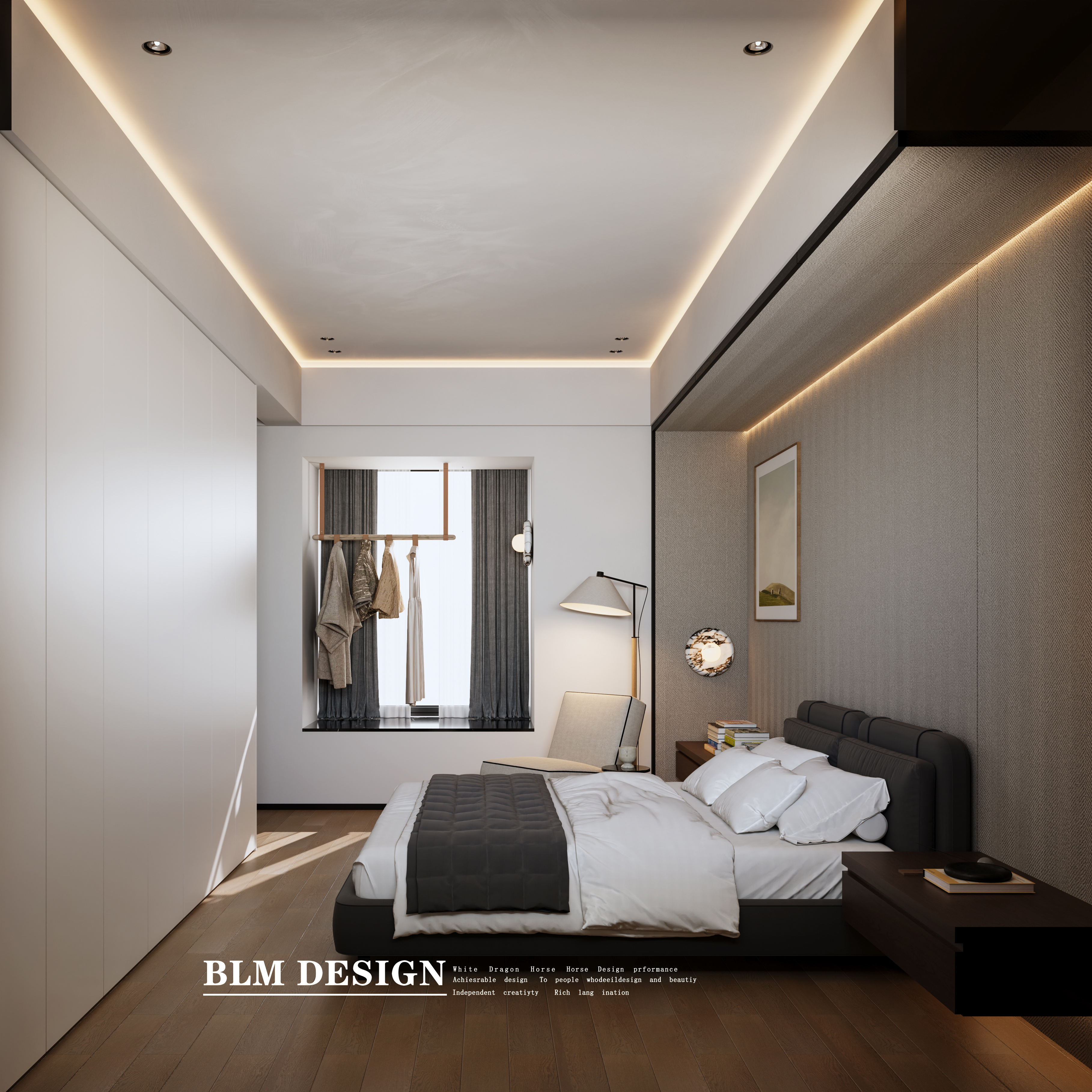 现代黑白灰-白龙马效果图-6