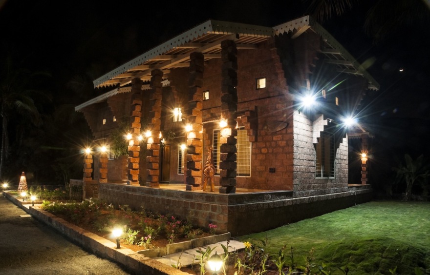 尼泊尔国王赠礼的芒果树 | 印度昆坎建筑风格的农舍设计-47