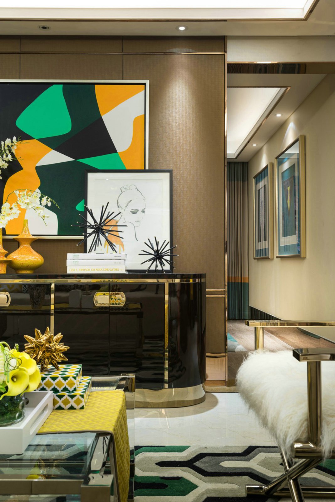 118㎡金地江南逸样板房设计-7