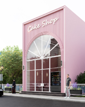 Cake Shop Exterior Interior Design
