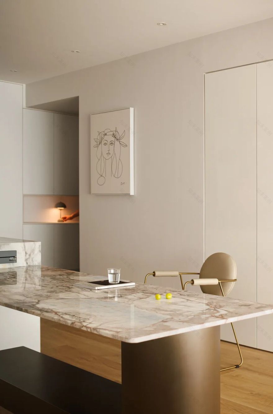 祎间设计|203㎡中鹰黑森林|时光褶皱里的功能美学-18