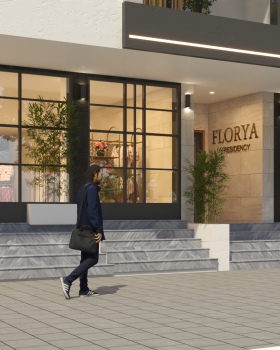 Residential Building Exterior Visualization