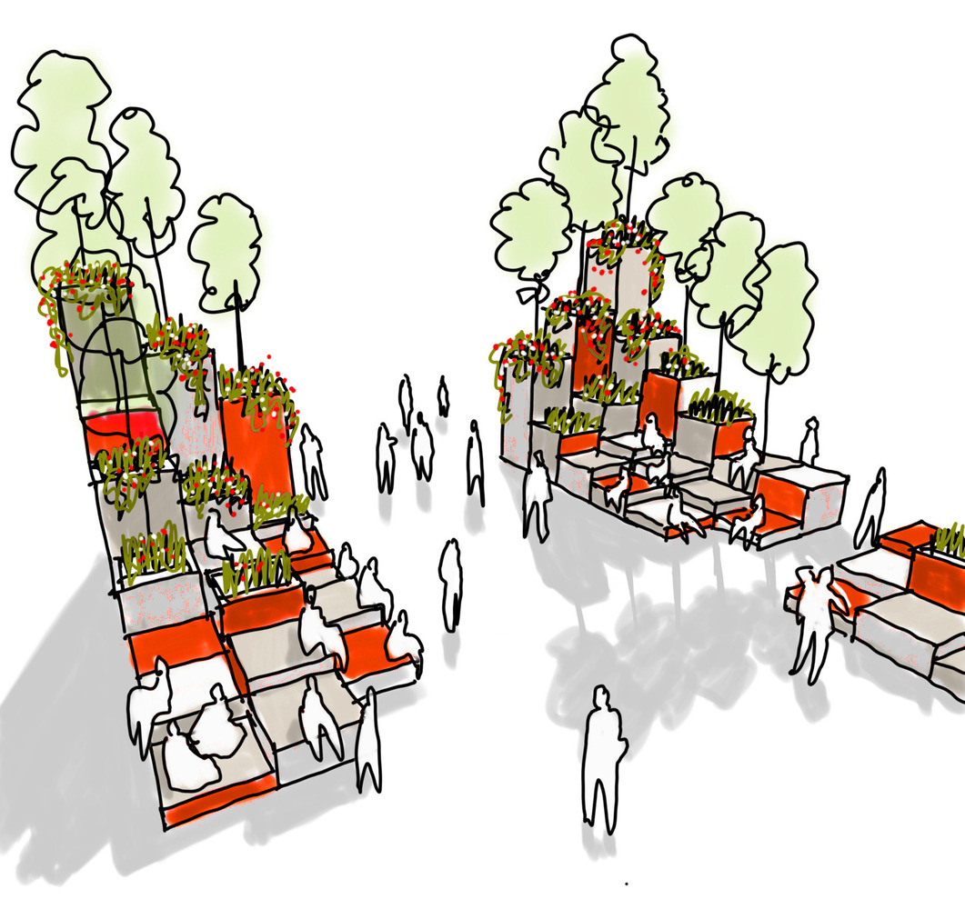 蒙特利尔 Agora Ma·imus · 绿色的像素化开放空间丨加拿大蒙特利尔-25