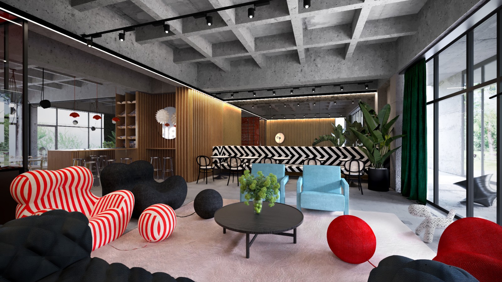 国外时尚学生宿舍公区  Bogdan Ciocodeica-12