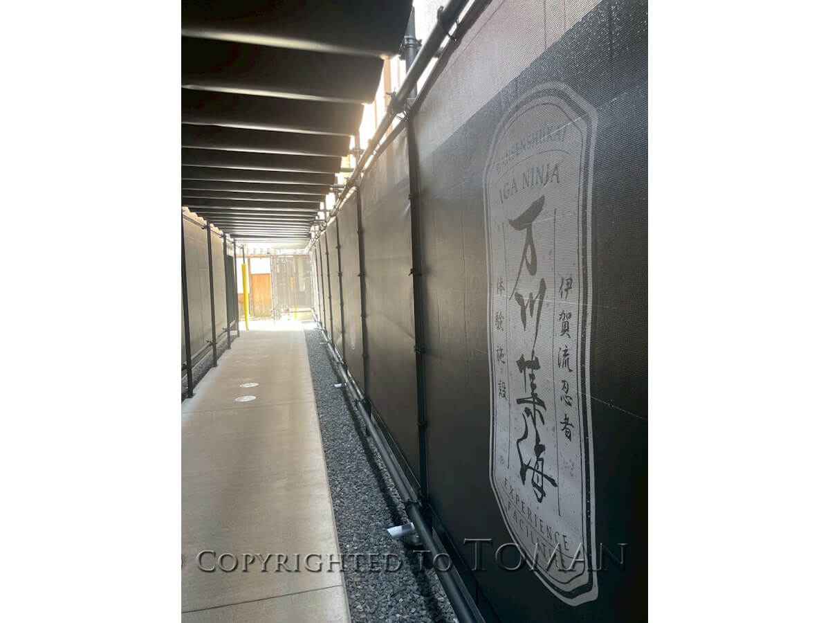 伊賀流忍者体験施設屋外テント・オーニング施工丨日本三重-9