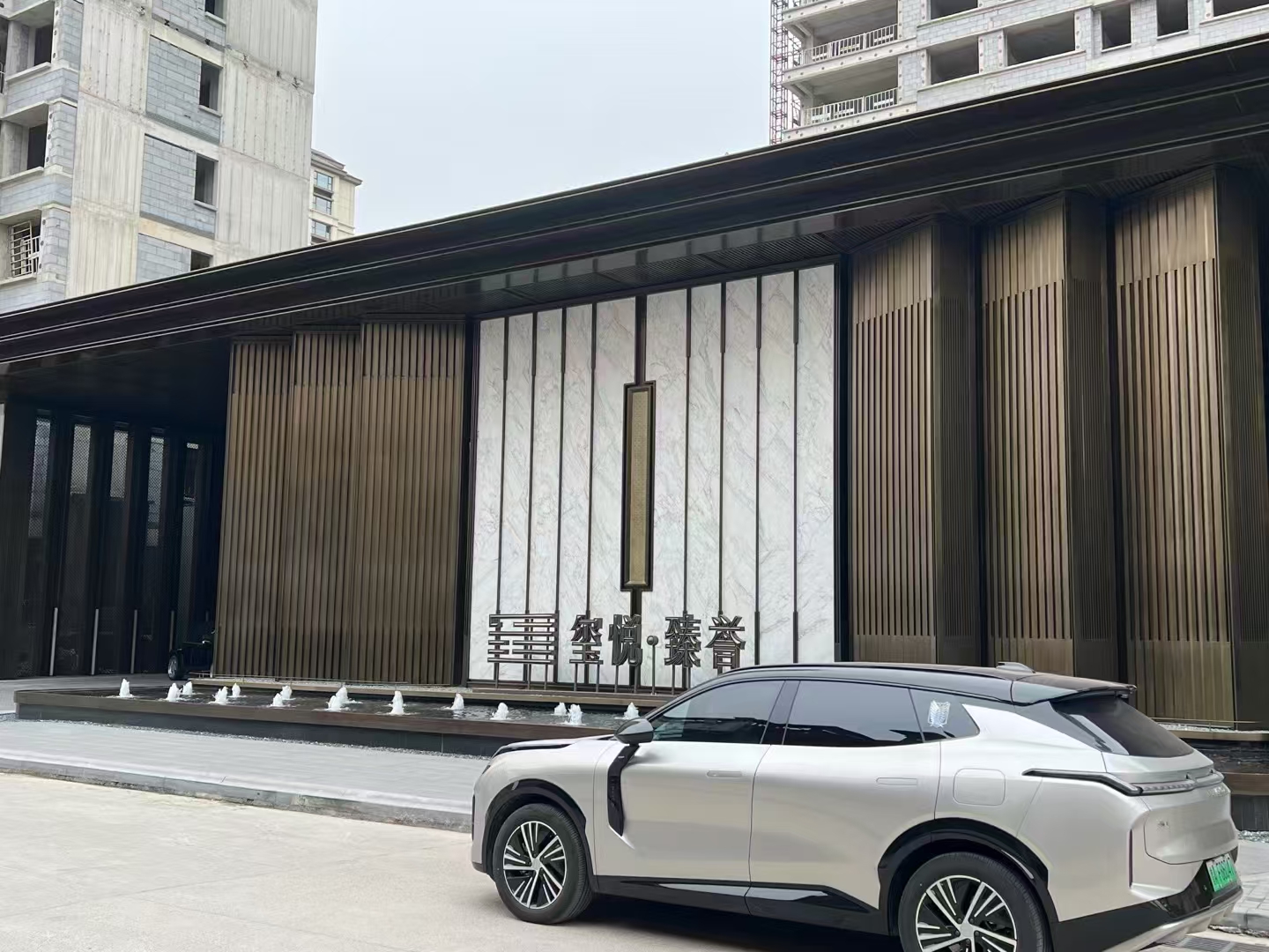 小区园林景观水景及酒店入口不锈钢景墙-7