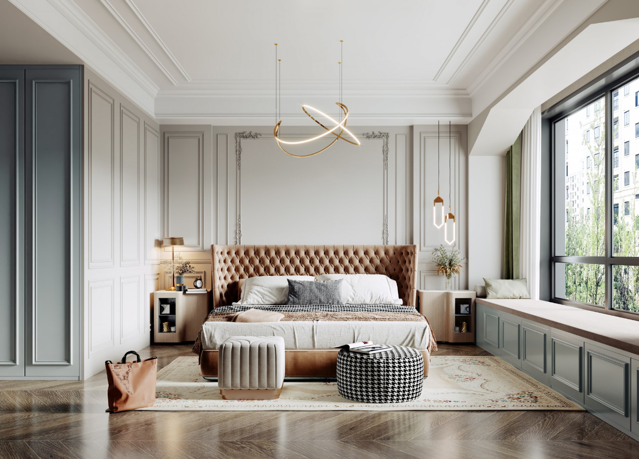 北欧风浪漫平层设计-6