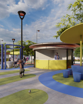 RENDERS PARQUE LINEAL EN HUAQUILLAS