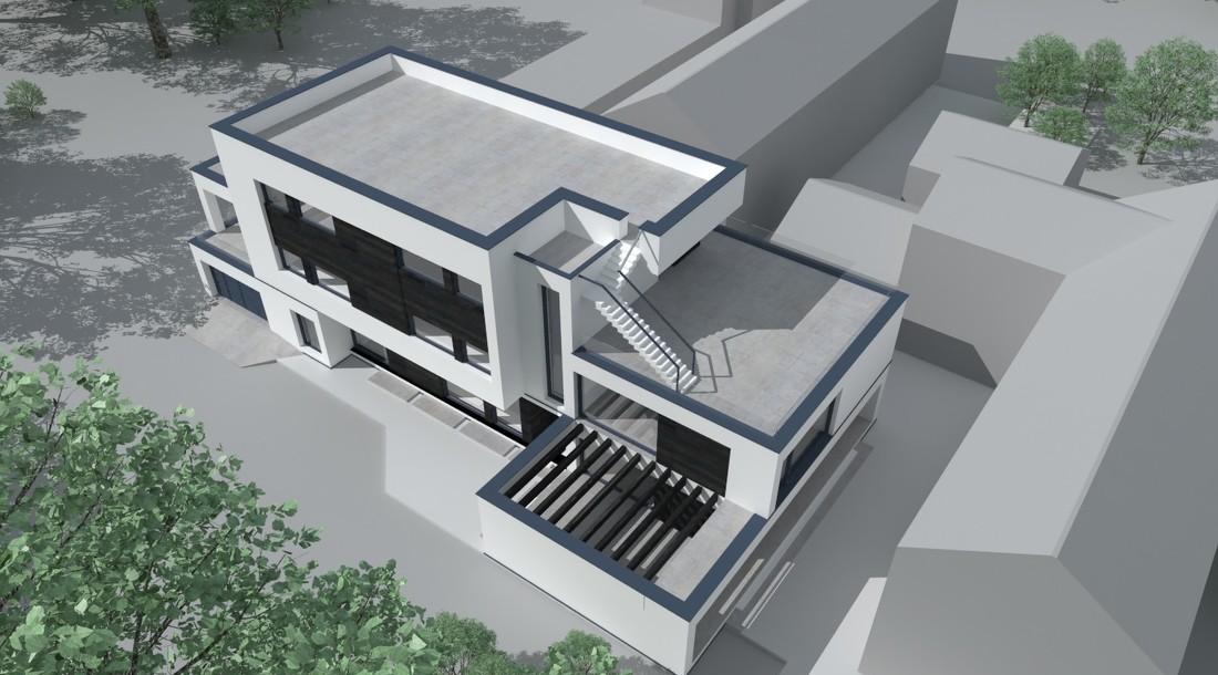 现代黑白极简别墅设计,自建房的优质选择-18