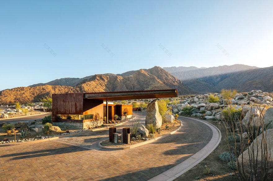 The Desert Palisades Guardhouse by Studio AR+D Architects in Coachella Valley, California-2