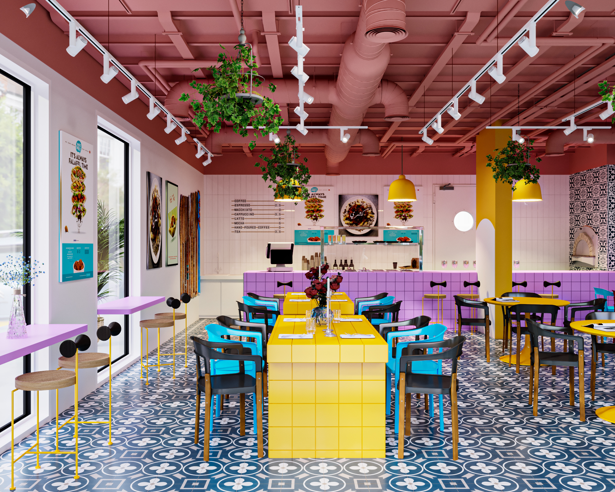 koshari falafel 餐厅设计丨沙特阿拉伯-1