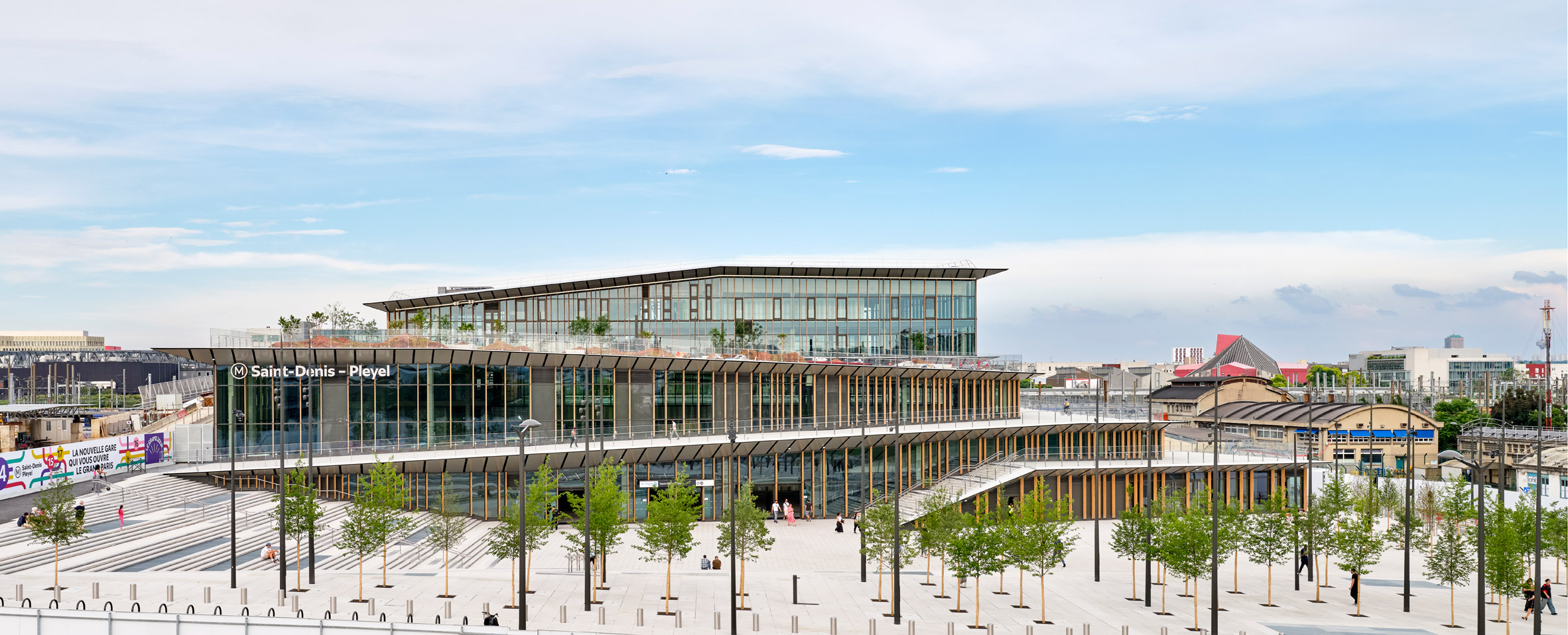 巴黎圣但尼普莱耶尔车站丨法国巴黎丨隈研吾建筑都市设计事务所-4