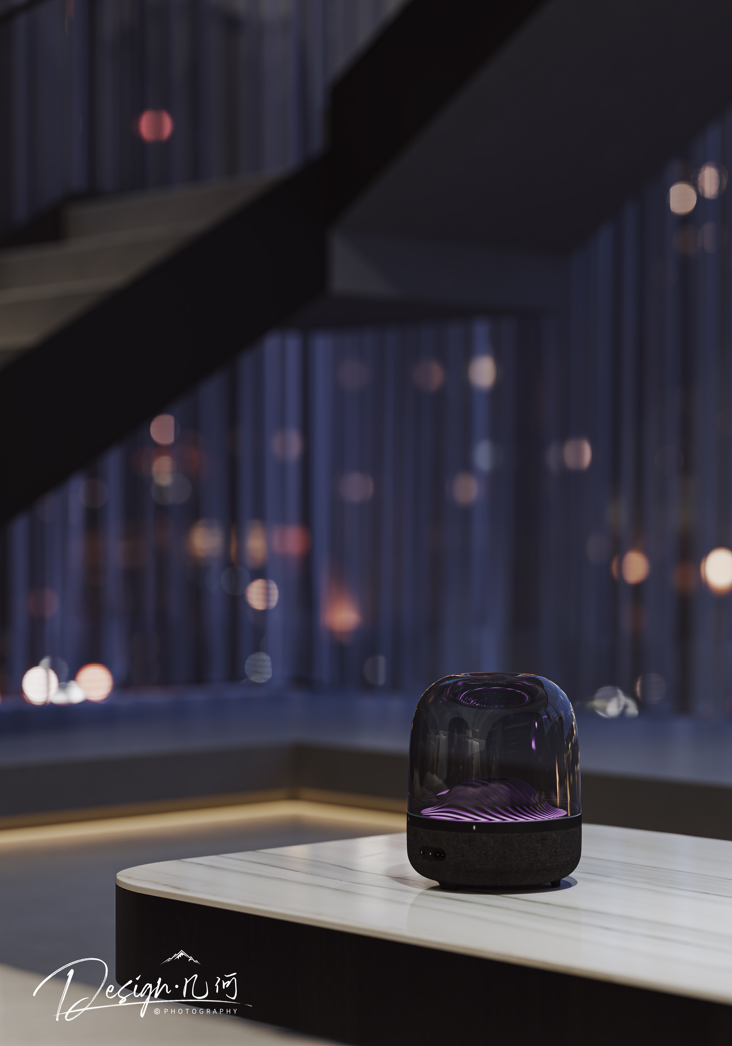 几何空间视觉表现 · 恒大华府现代暗黑风丨标点设计-17