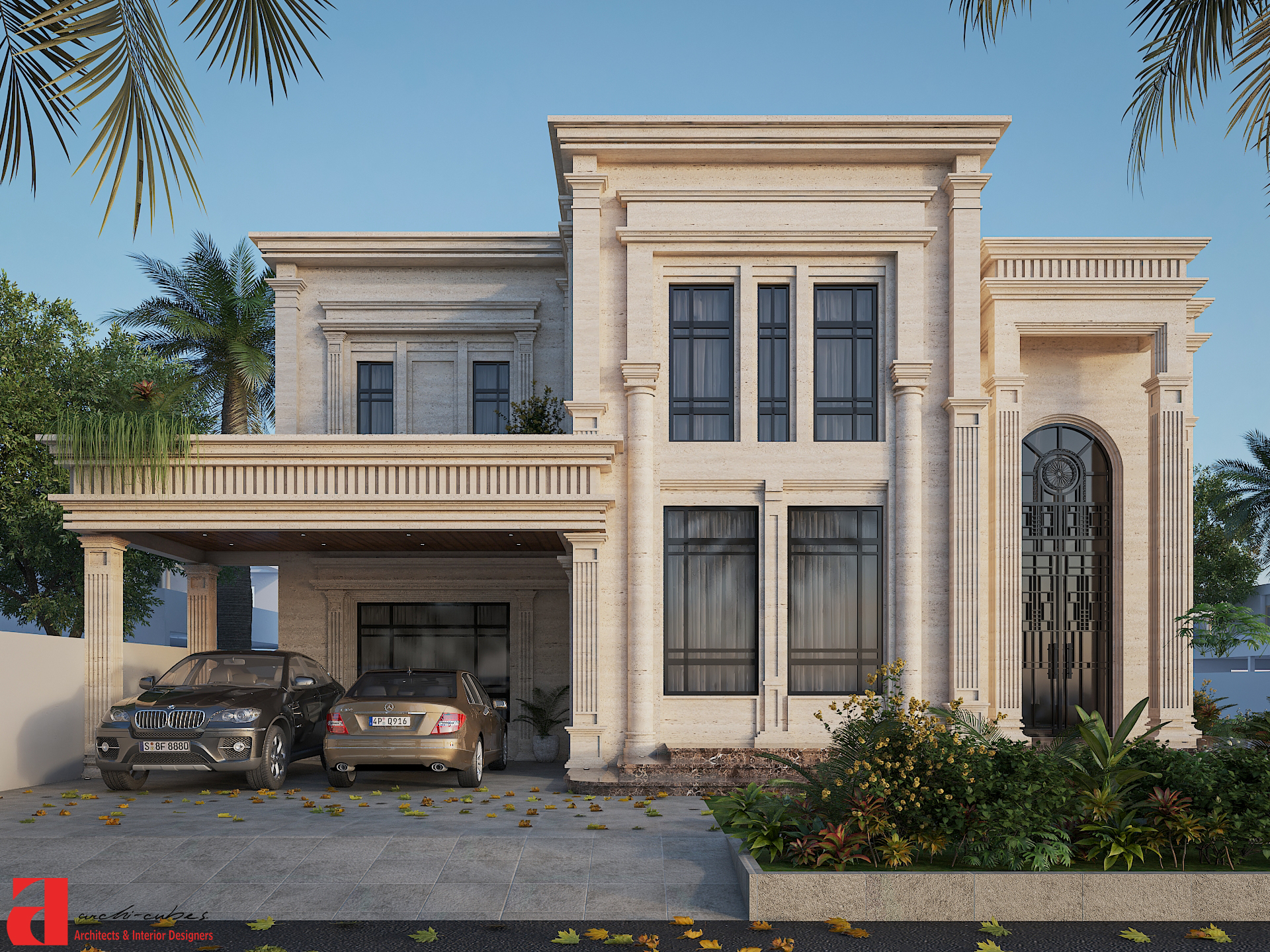 NEO CLASSICAL EXTERIOR ELEVATION-0