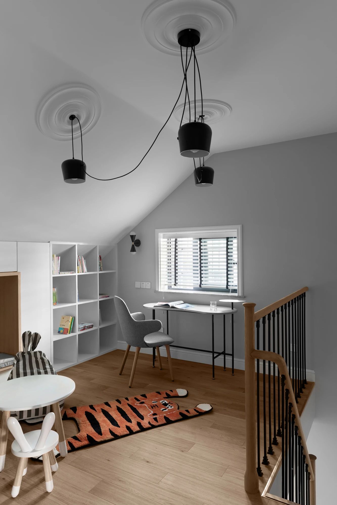 六口之家逆袭老房，137㎡二手顶跃变时尚居所-42