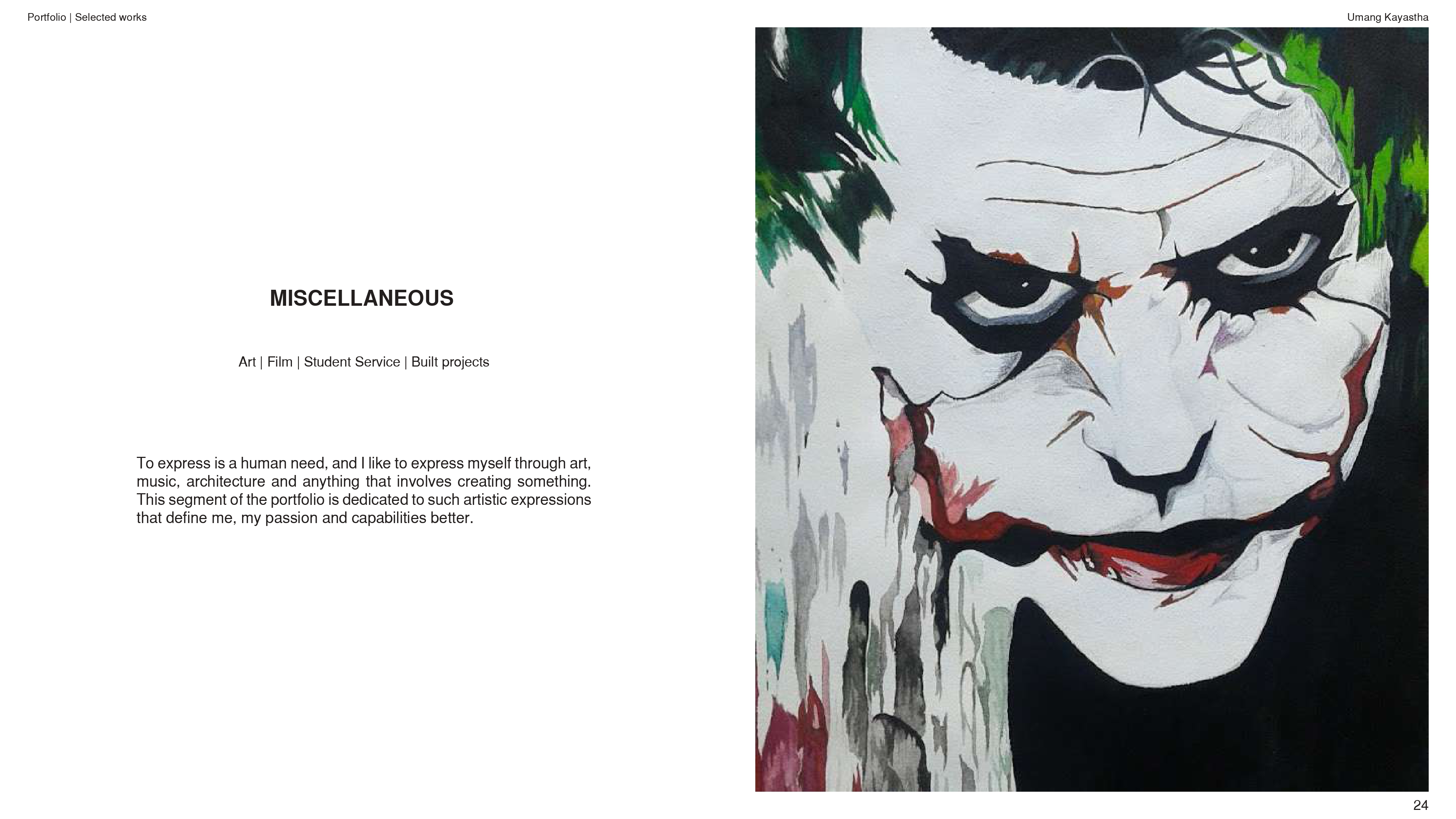 Umang Kayastha - Portfolio | Additional works - 2025-23