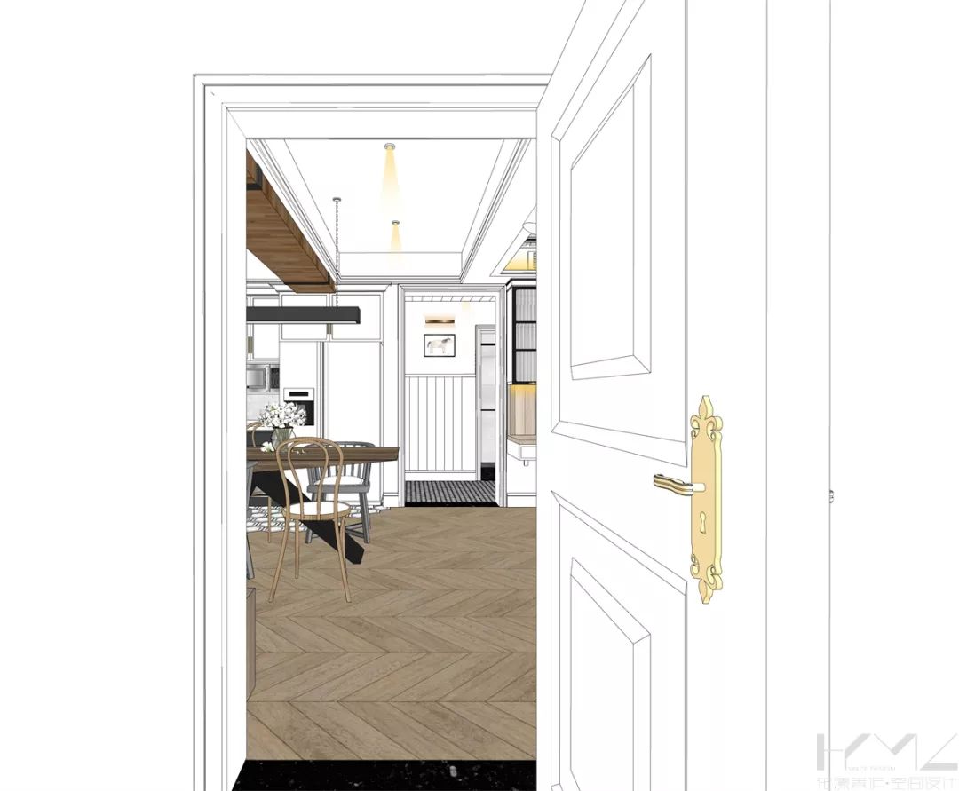 南京 124㎡现代美式混搭家居，开放式厨房、飘窗改造亮点多-19