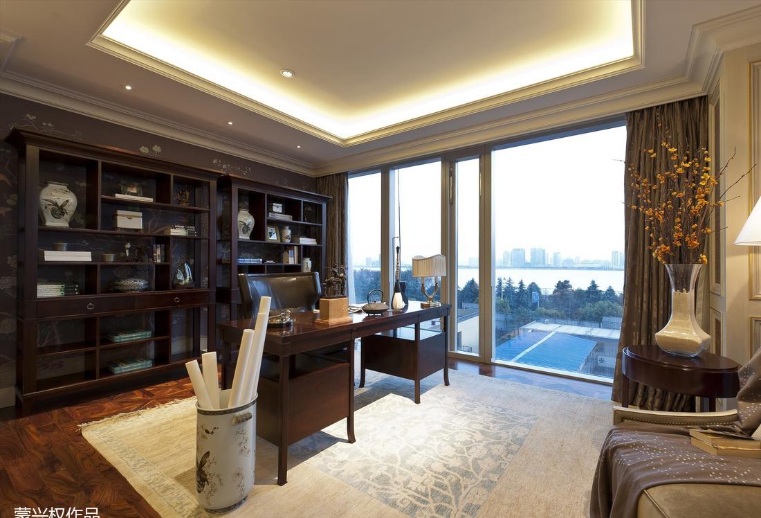 蒙兴权丨别墅丨【杭州】绿城蓝色钱江 江景大宅法式风-11