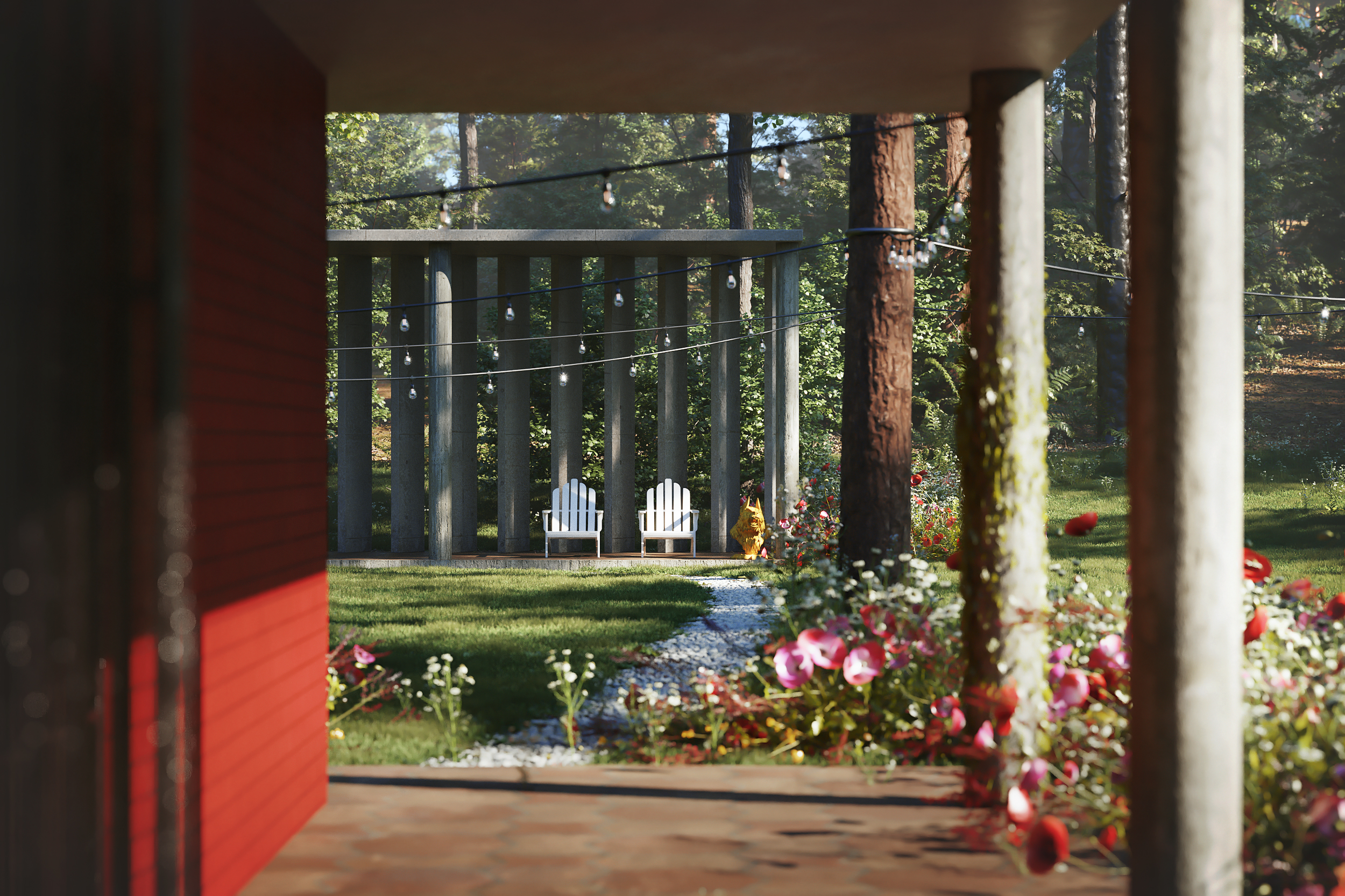 VILLA SAVOYE in the forest-7