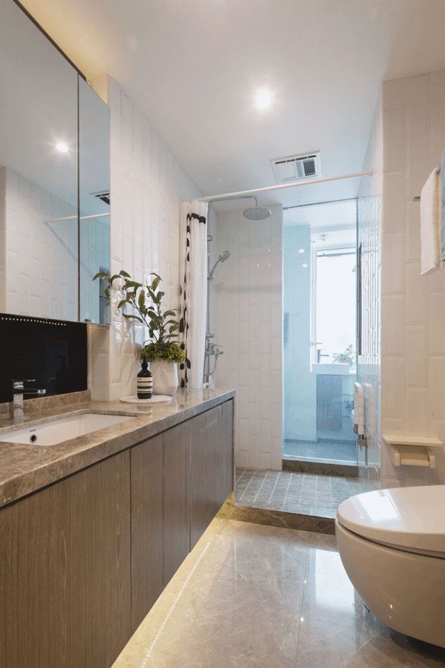 60平挤6口人，厕所当厨房？设计师神改造变豪宅-63