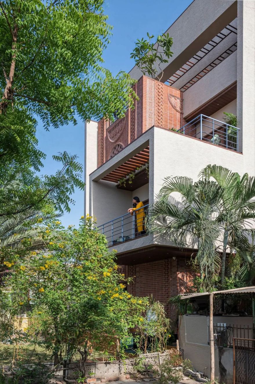 砖巢住宅丨印度丨Manoj Patel Design Studio-4