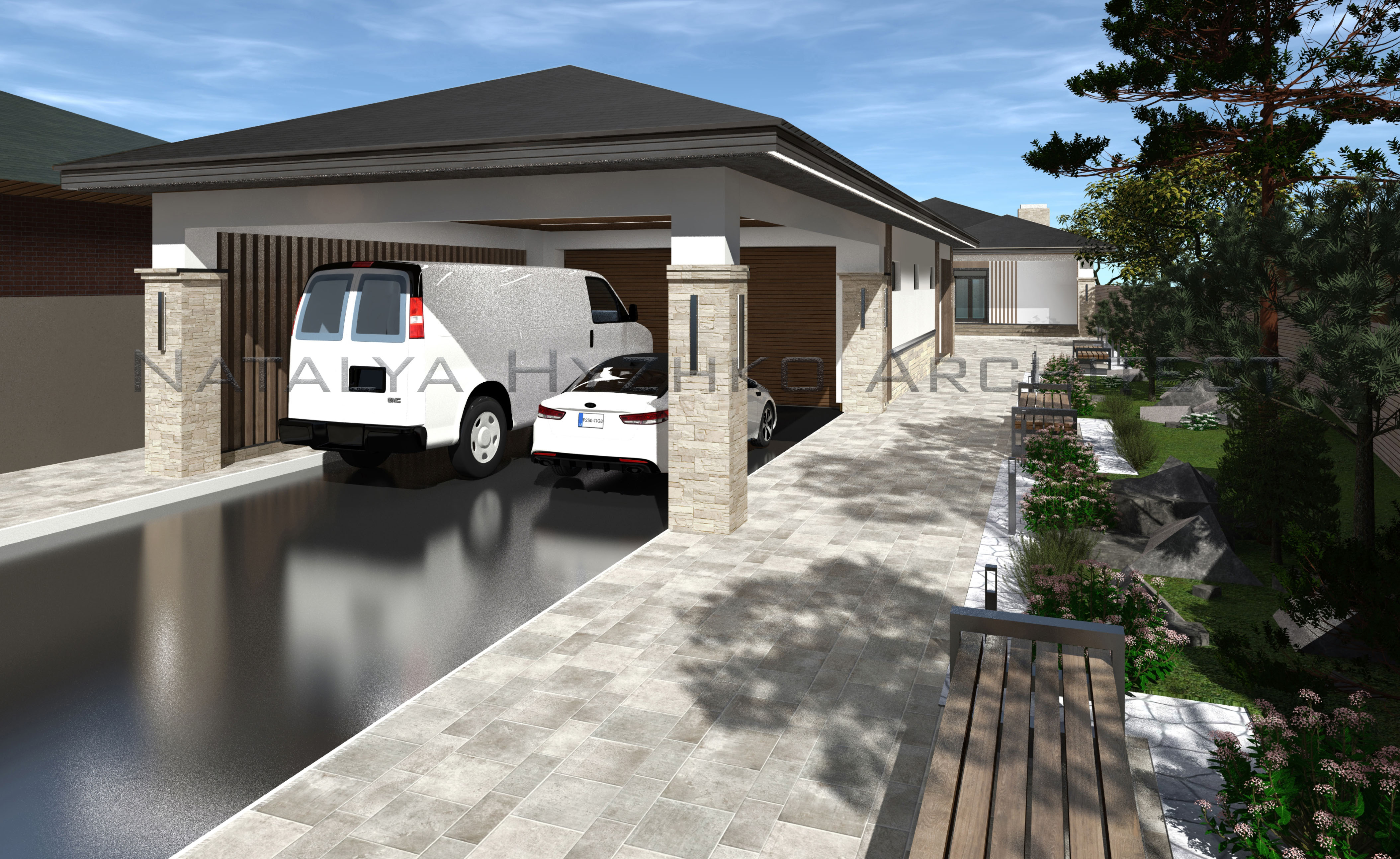 Ескіз намірів забудови садибної ділянки у м. Криий Ріг-4