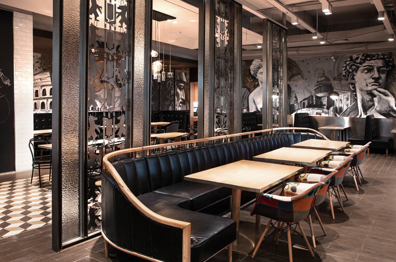 280m²东莞漫话热狗西餐厅  方盒子餐饮设计-6