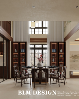 新中式别墅效果图案例