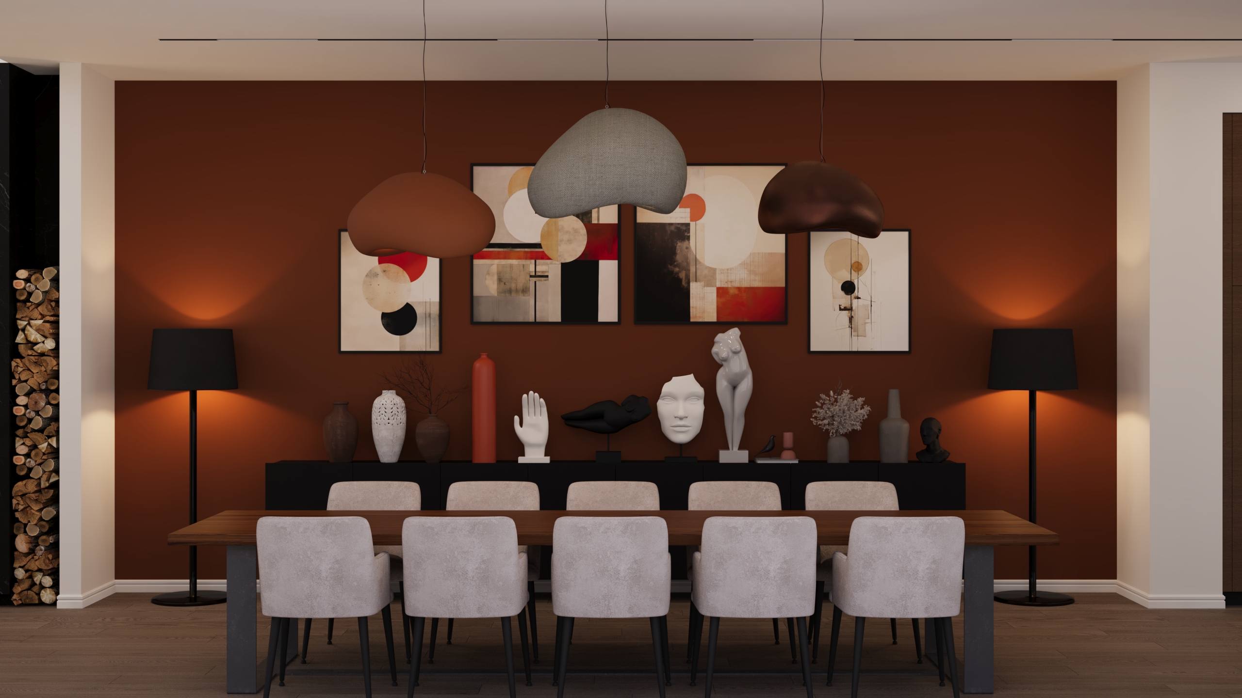 Modern Living with Warm Accents-10