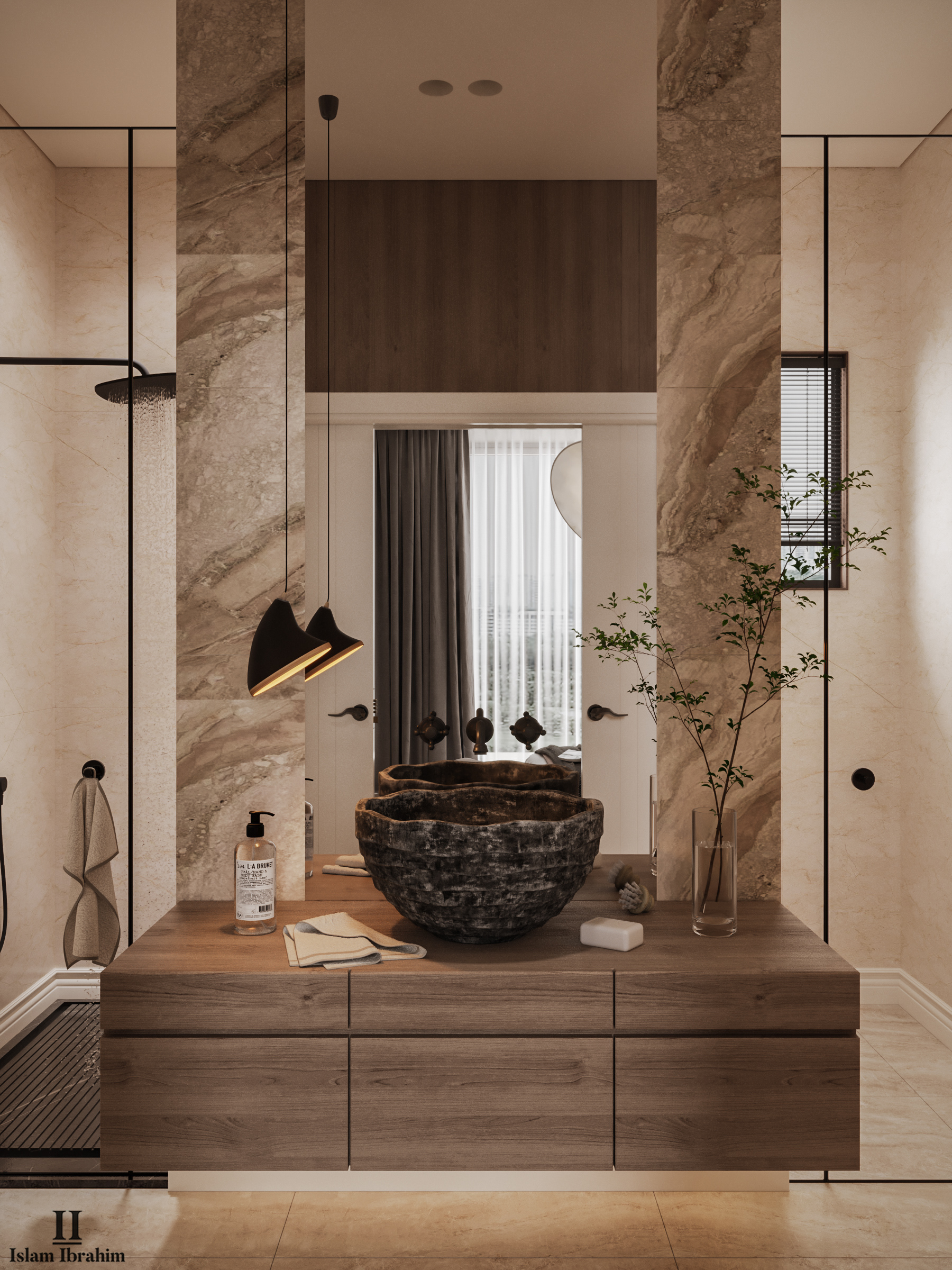 阿联酋主卧室丨阿联酋丨ISLAM IBRAHIM-3