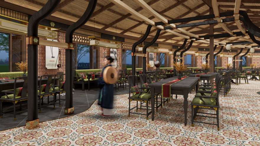 ĐỒ ÁN NỘI THẤT 5 : RESTAURANT DESIGN (THỦY ĐÌNH QUÁN)-12